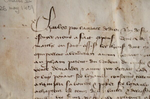 Mandement de Charles VI sur l'observance "des paiz de Poictou et comté de la Marche"