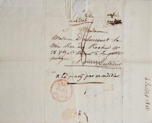 Campagne de Russie, le baron d’Arlincourt annonce sa nomination d'aide de camp par Murat