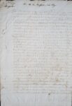 Précieuse lettre codée de Villeroy à Henri III, lors de la négociation de la paix de Bergerac