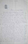 Longue lettre de Salomon Reinach, sur le professorat à l'Ecole Normale Supérieure