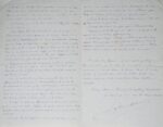 Longue lettre de Salomon Reinach, sur le professorat à l'Ecole Normale Supérieure