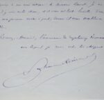 Longue lettre de Salomon Reinach, sur le professorat à l'Ecole Normale Supérieure