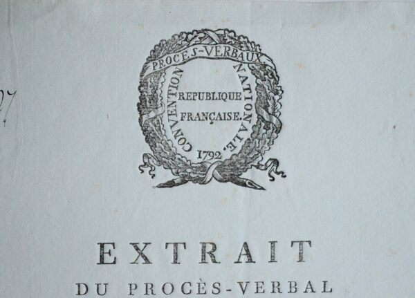 Pièce signée par le conventionnel girondin Jean-Baptiste Boyer-Fonfrède