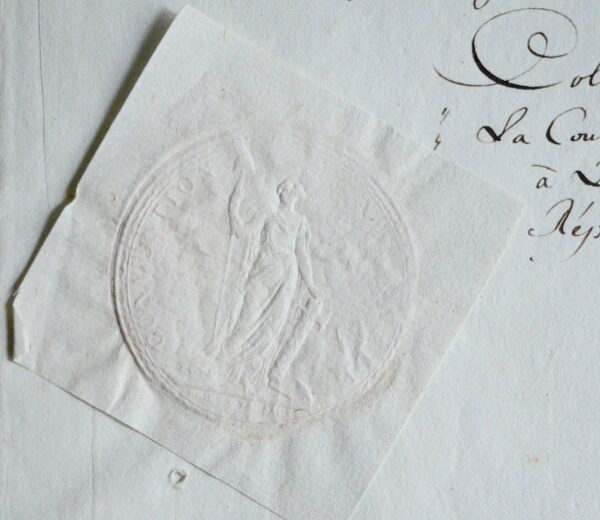 Pièce signée par le conventionnel girondin Jean-Baptiste Boyer-Fonfrède