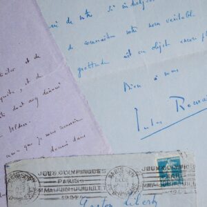 Jules Romains évoque l'affaire Vildrac et veut connaitre le nom de Gaston Liberty