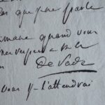 Après son évasion d'Aix, le marquis de Sade a des vues sur la fille de sa voisine