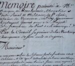 1759 : mémoire manuscrit sur la situation catastrophique de la Martinique
