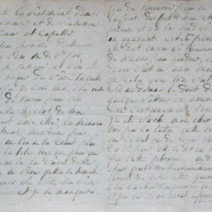 Longue lettre du marquis de Sade à son oncle, l'Abbé de Sade