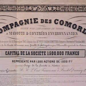 Rare action de la Compagnie des Comores, exploitant les terres à Mayotte