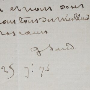 George Sand se prépare pour les vendanges