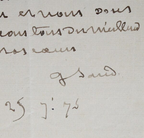 George Sand se prépare pour les vendanges