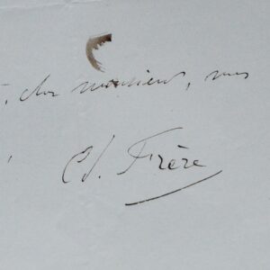 Pierre-Edouard Frère vient de terminer un tableau