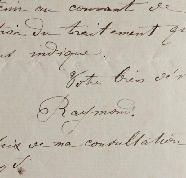 Le neurologue Fulgence Raymond décrit à Charcot un traitement contre la maladie de Ménière