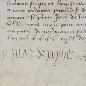 Rare quittance signée d'Aymar de Poitiers-Valentinois, datée de 1492