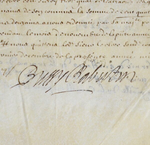 Roger de Bussy-Rabutin reçoit ses appointements de capitaine de cavalerie