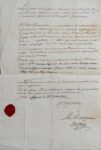 Laissez-passer signé de François Adhémar de Monteil de Grignan, gendre de Madame de Sévigné