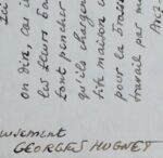 Georges Hugnet prête trois oeuvres de Magritte pour l'exposition de 1961