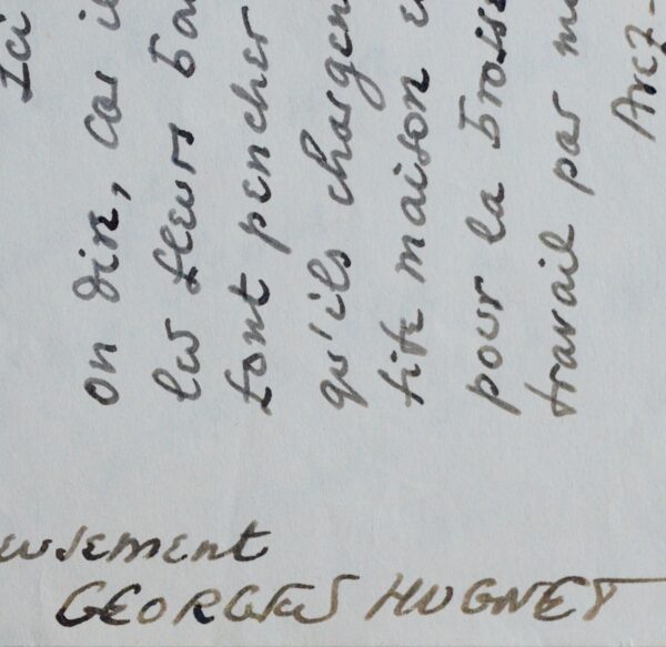 Georges Hugnet prête trois oeuvres de Magritte pour l'exposition de 1961