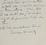 Tristan Bernard sollicite le vote d'Albert Besnard pour sa candidature à l'Académie française