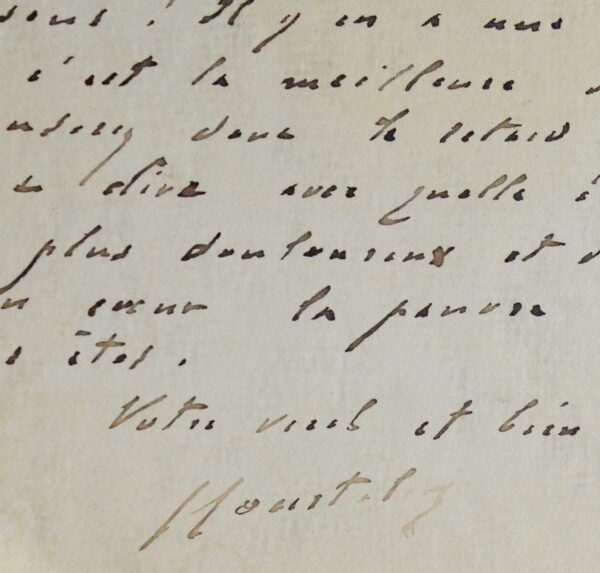 Belle lettre de condoléances de Courteline