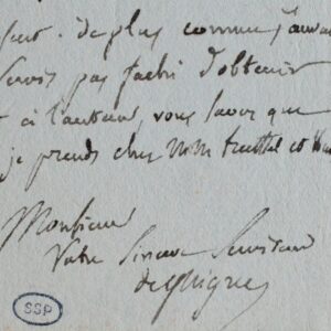 Le sinologue De Guignes fait part de ses doutes à Langlès à propos du dictionnaire de chinois d'Abel-Rémusat