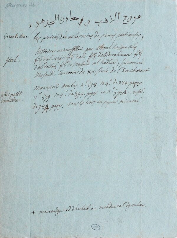 Le sinologue De Guignes fait part de ses doutes à Langlès à propos du dictionnaire de chinois d'Abel-Rémusat