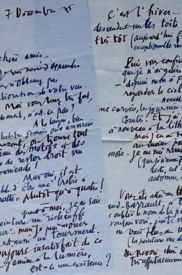 "La peinture me dévore" affirme Maurice Estève qui s'est remis à la lithographie