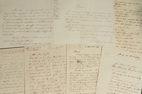 7 lettres adressées à l'orientaliste Joseph Toussaint Reinaud par des confrères