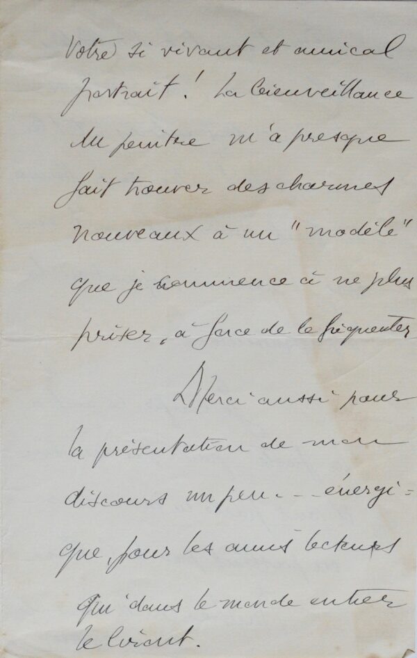 Le Nobel de la Paix, René Cassin, ravi de son portrait