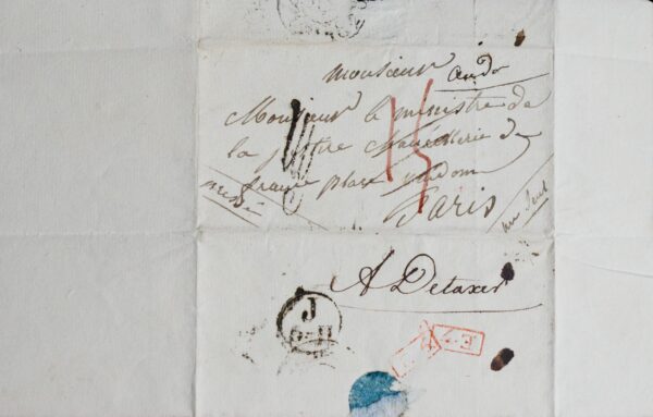 Excentrique courrier de "Marie Françoise Céleste Princesse ereditaire régente de France"
