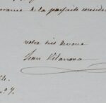 Lettre du paléontologue Juan Vilanova à Is. Geoffroy Saint-Hilaire au sujet de l'Aepyornis