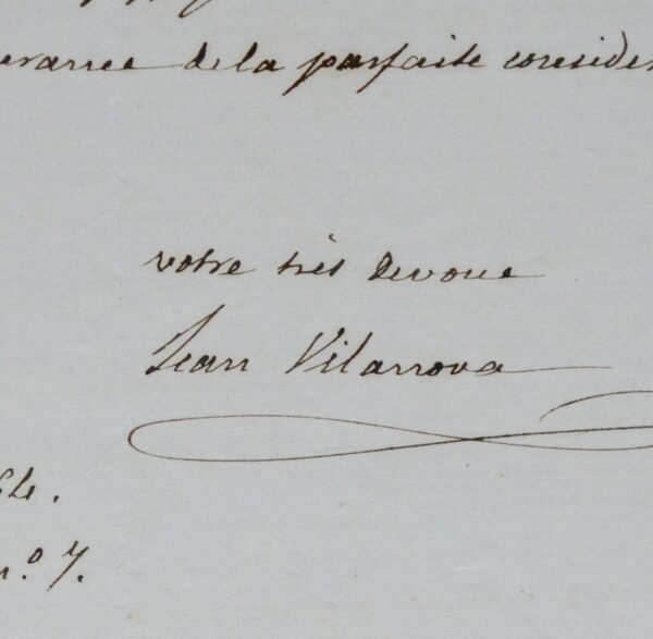 Lettre du paléontologue Juan Vilanova à Is. Geoffroy Saint-Hilaire au sujet de l'Aepyornis