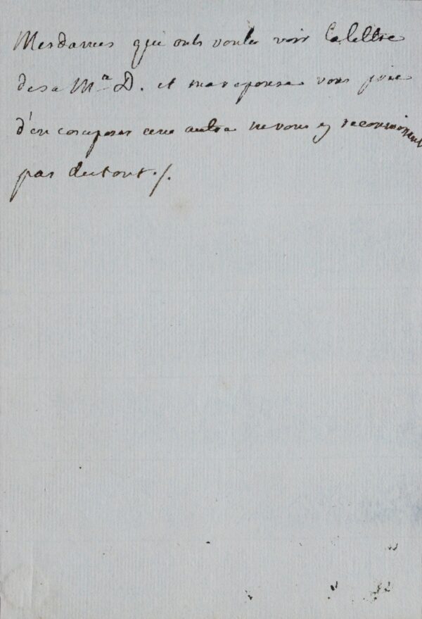 Louis XV et Choiseul élaborent un courrier destiné au roi fou, Christian VII de Danemark