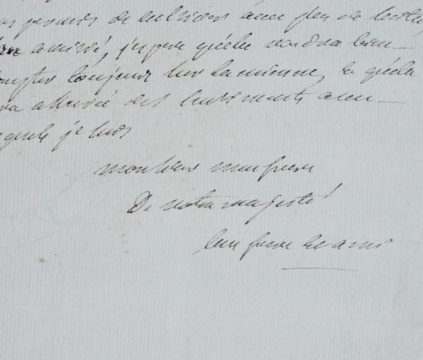 Louis XV et Choiseul élaborent un courrier destiné au roi fou, Christian VII de Danemark