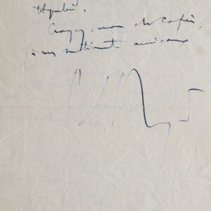 Lettre de Paul Reynaud, incarcéré en 1942 : "Je me crois pour longtemps ici mais je ne doute pas de l'issue"