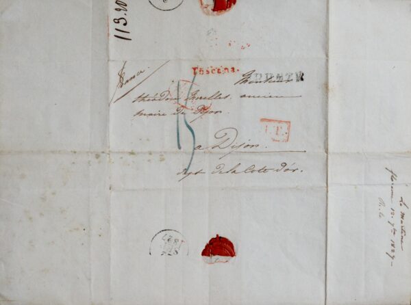 Lamartine, alors à Florence, défend âprement ses terres