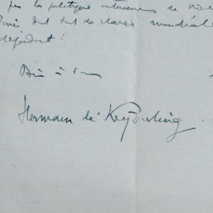 Le philosophe Hermann von Keyserling revient au paradis terrestre : Belle-Île-en-Mer