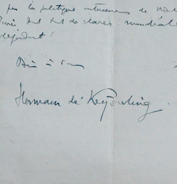 Le philosophe Hermann von Keyserling revient au paradis terrestre : Belle-Île-en-Mer