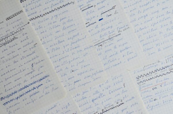 Manuscrit autobiographique de Marcel Jouhandeau évoquant à son enfance