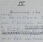 Manuscrit autobiographique de Marcel Jouhandeau évoquant à son enfance