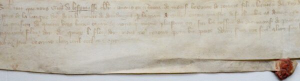 Guerre de cent ans : le chevalier Guy de Lespinasse reçoit un paiement du comte de Poitiers