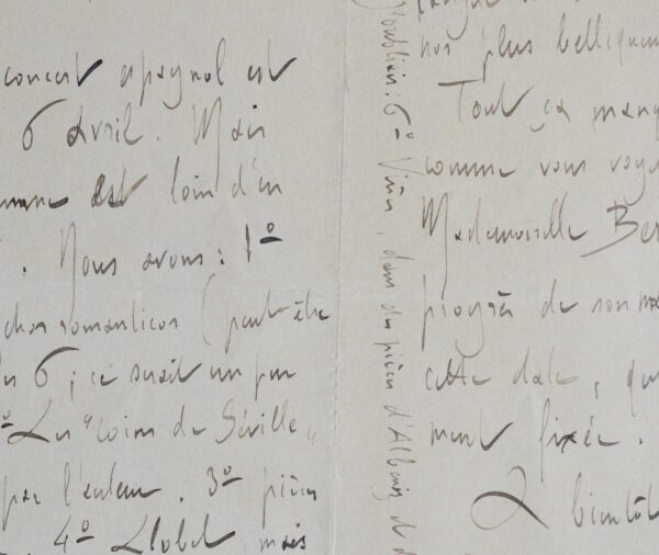 Ravel organise un concert espagnol avec des oeuvres de Falla, Albéniz et Granados