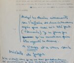 Affaire Dominici : intéressant tapuscrit abondamment annoté, relatif au triple crime de Lurs