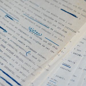 Affaire Dominici : intéressant tapuscrit abondamment annoté, relatif au triple crime de Lurs