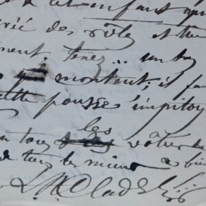 Lettre de Léon Cladel à Alphonse Daudet, à propos de L'Arlésienne et de Baudelaire