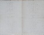 "Li noço de Ranquet" long manuscrit d'un poème mis en chanson de Frédéric Mistral