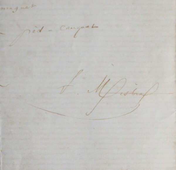 "Li noço de Ranquet" long manuscrit d'un poème mis en chanson de Frédéric Mistral