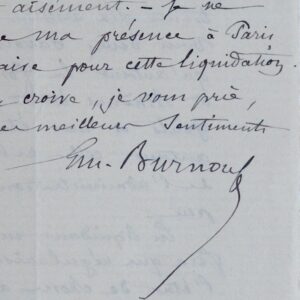 Émile Burnouf réclame une retraite anticipée, regrettant Athènes