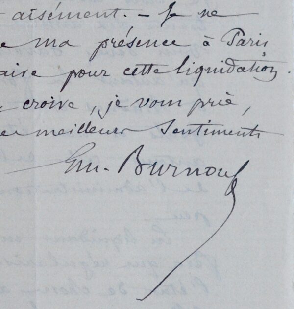 Émile Burnouf réclame une retraite anticipée, regrettant Athènes