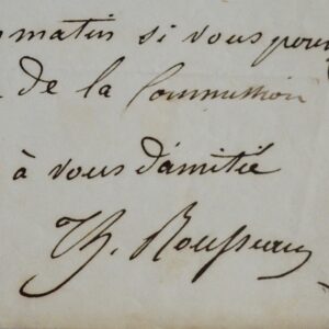 Théodore Rousseau à Chérot : lettre d'un peintre de l'école de Barbizon à un autre